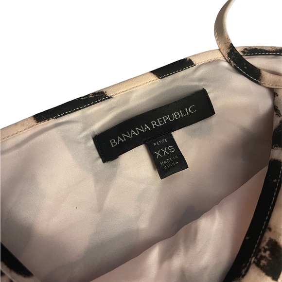 Banana Republic Tiered Ruffle Dress Brushstroke Pattern XXS - Picture 2 of 3